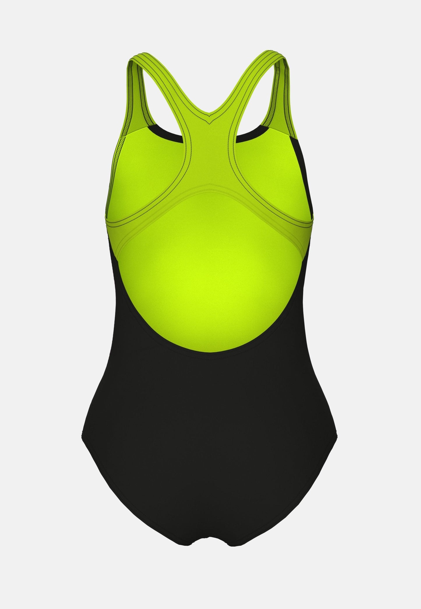 COSTUME ARENA BAMBINA INTERO GIRL'S ARENA DIM LIGHT SWIMSUIT SWIM PRO BLACK-ARTIC LIME