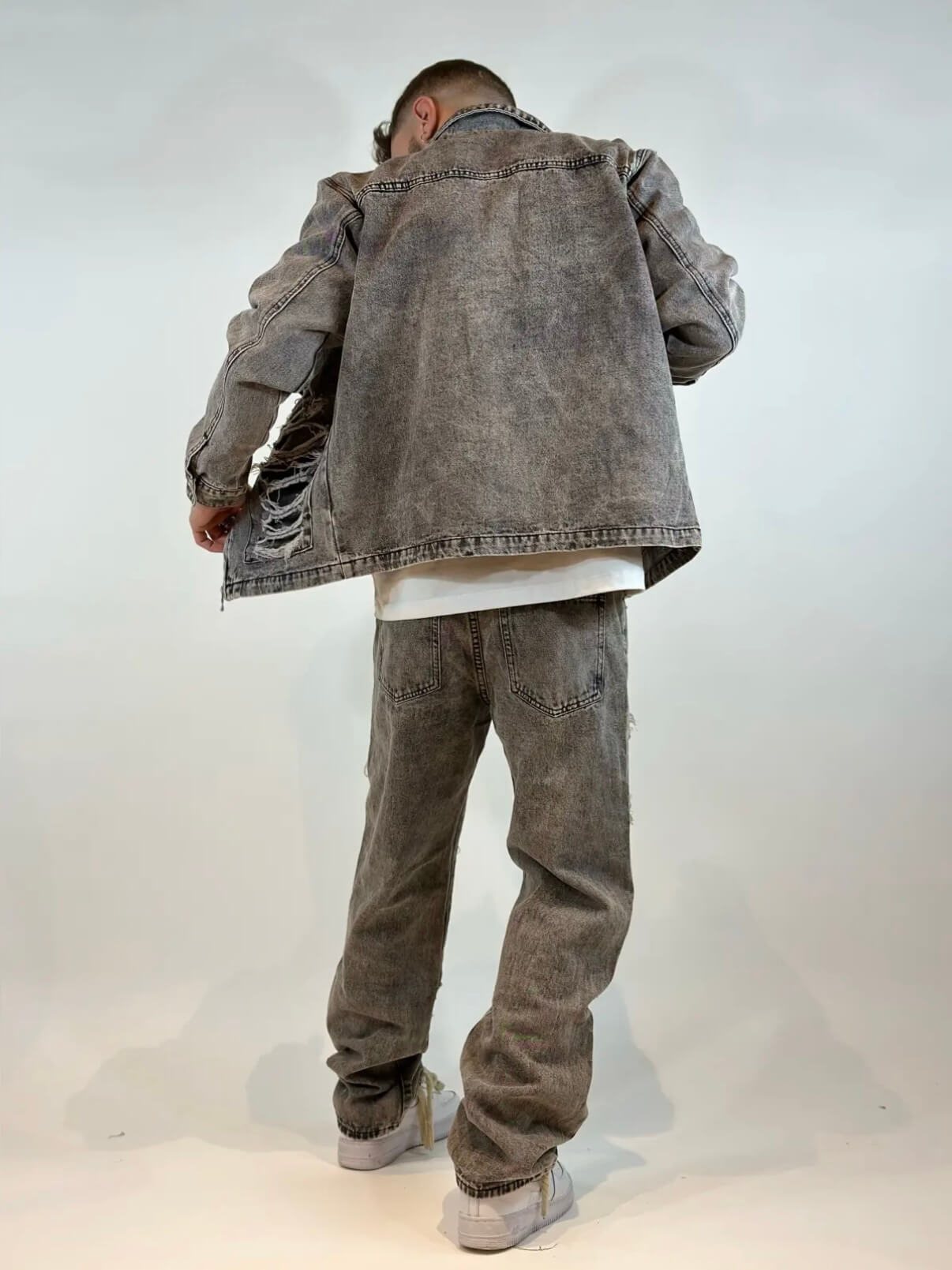 Giacca Jeans Grigio JK Sport