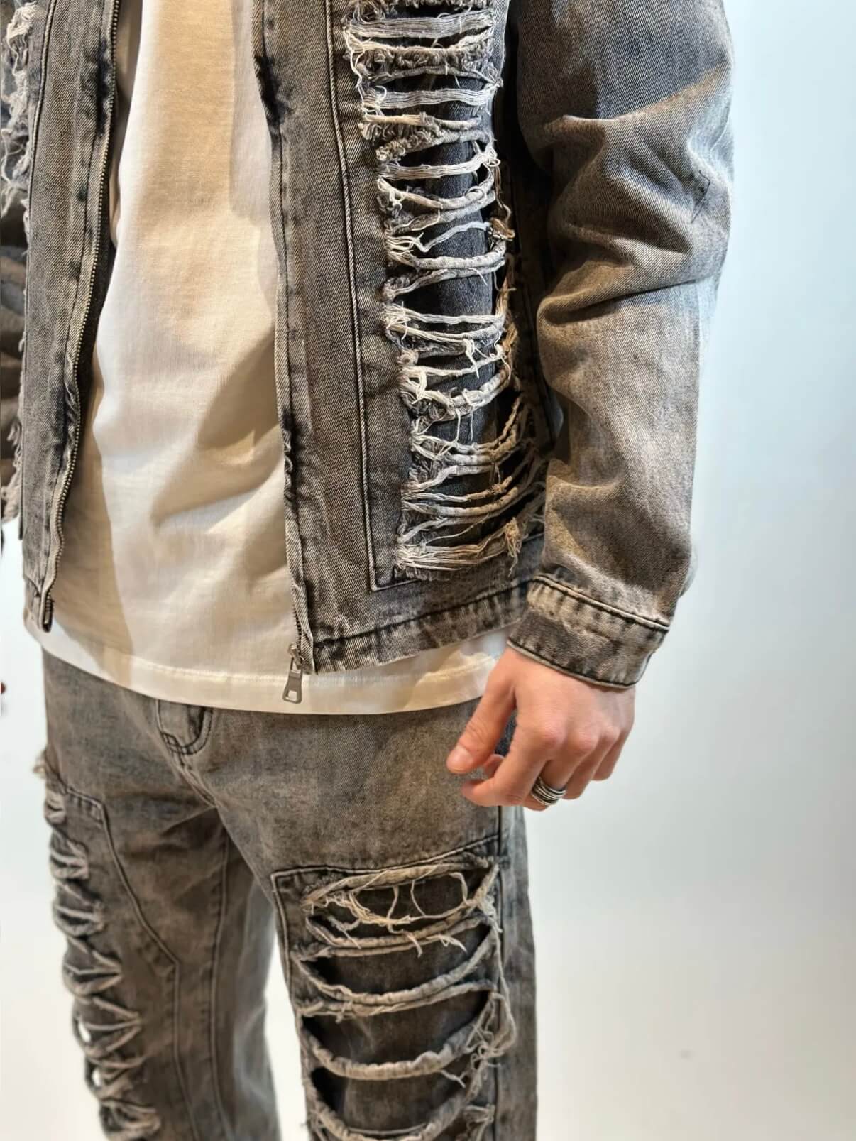 Giacca Jeans Grigio JK Sport