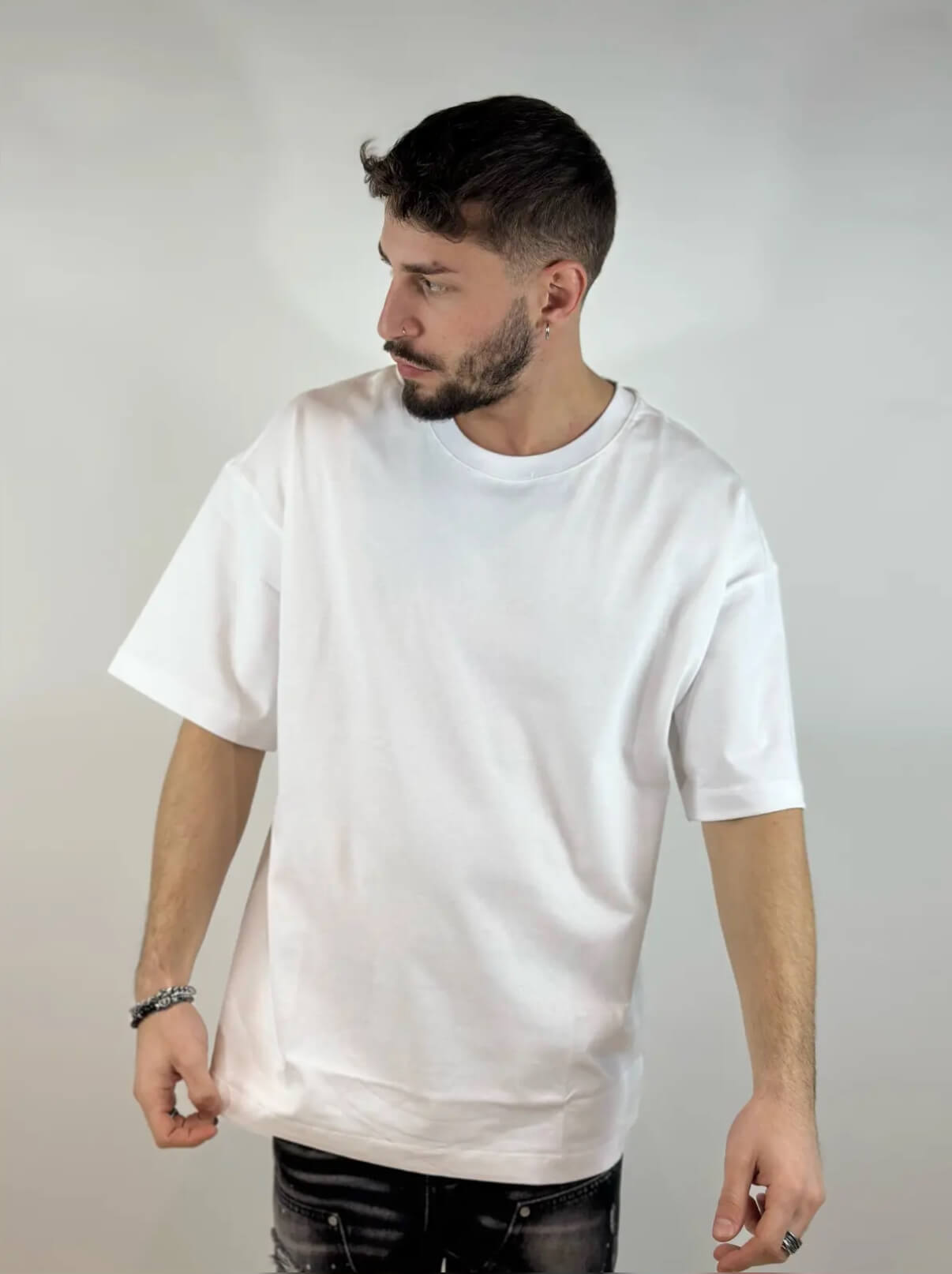 T-shirt Basic Bianco JK Sport