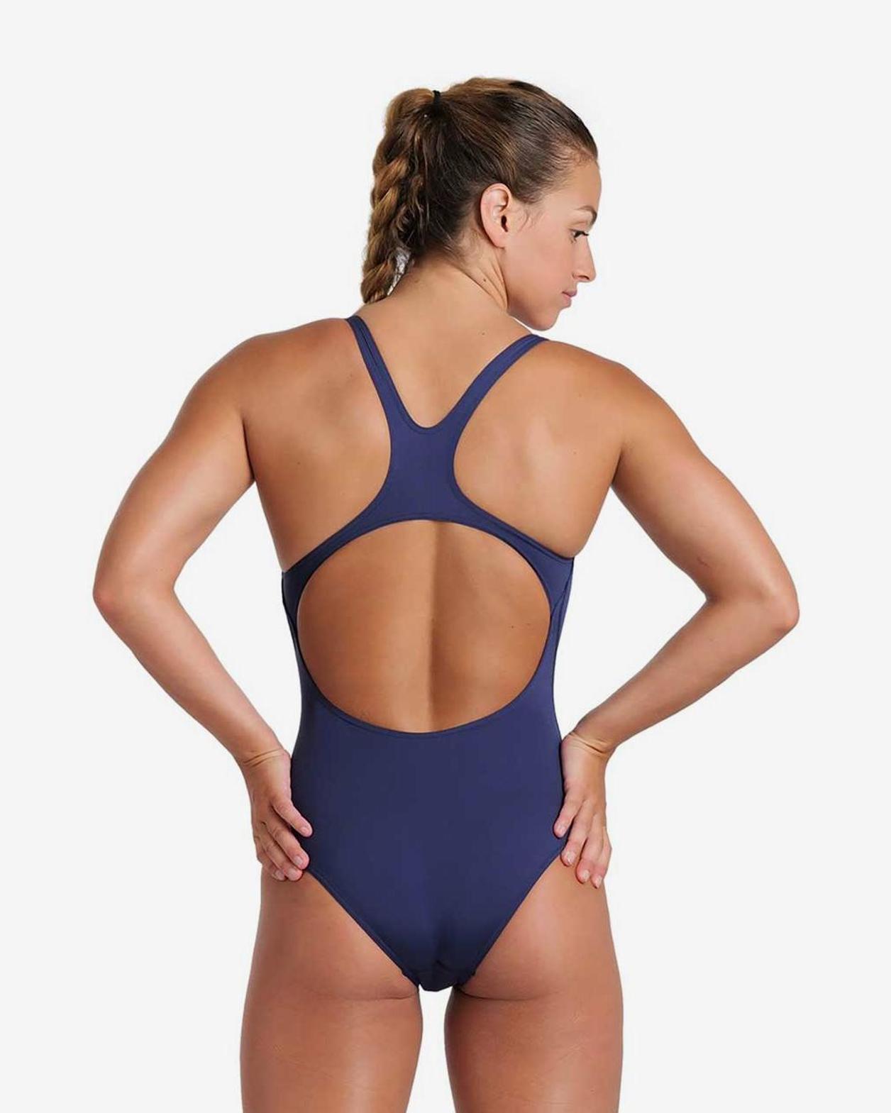 COSTUME INTERO DONNA WOMEN'S TEAM SWIMSUIT SWIM PRO SOLID NAVY-WHITE