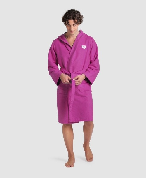 ACCAPPATOIO ARENA COMPACT MICROFIBER ROBE SHOCKING PINK-WHITE