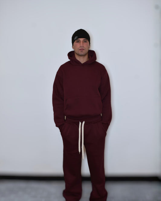 Coordinato Tuta Chill Boxy Fit Bordeaux