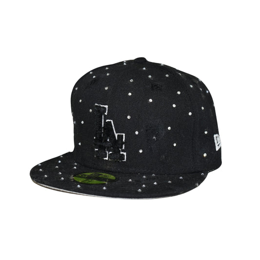 CUSTOM - LA Dodgers 'Midnight Sparkle' Strass Neri - Glitter