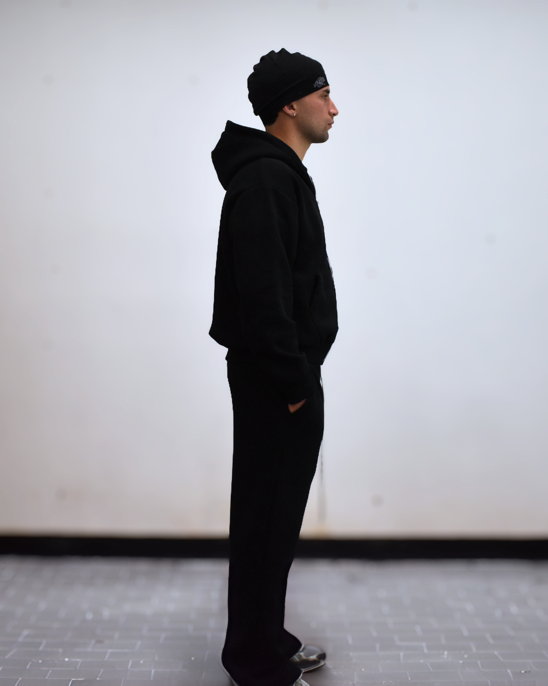 Coordinato Zip Felpa & Tuta Nero