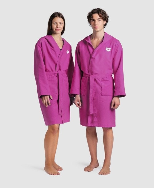ACCAPPATOIO ARENA COMPACT MICROFIBER ROBE SHOCKING PINK-WHITE